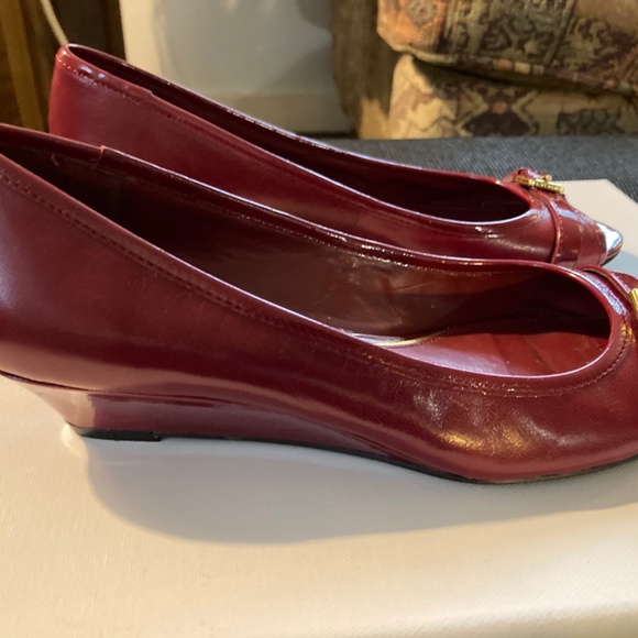 Lauren Ralph Lauren Red Peep Toes - Picture 6 of 6